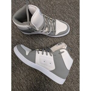 DC Shoes Men's Size 12 Manteca 4 Hi White Grey Leather Skateboarding Sneakers